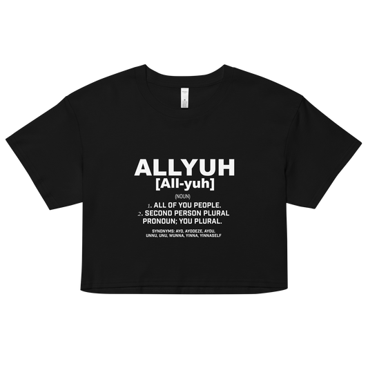 Allyuh Women’s crop top