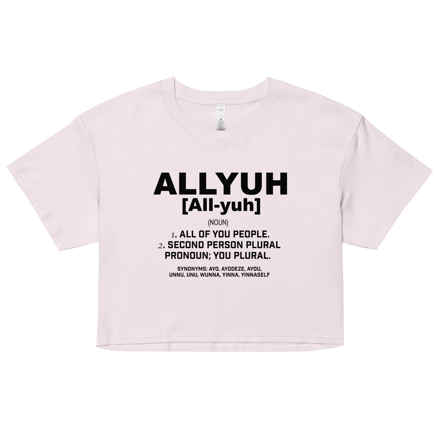 Allyuh Women’s crop top