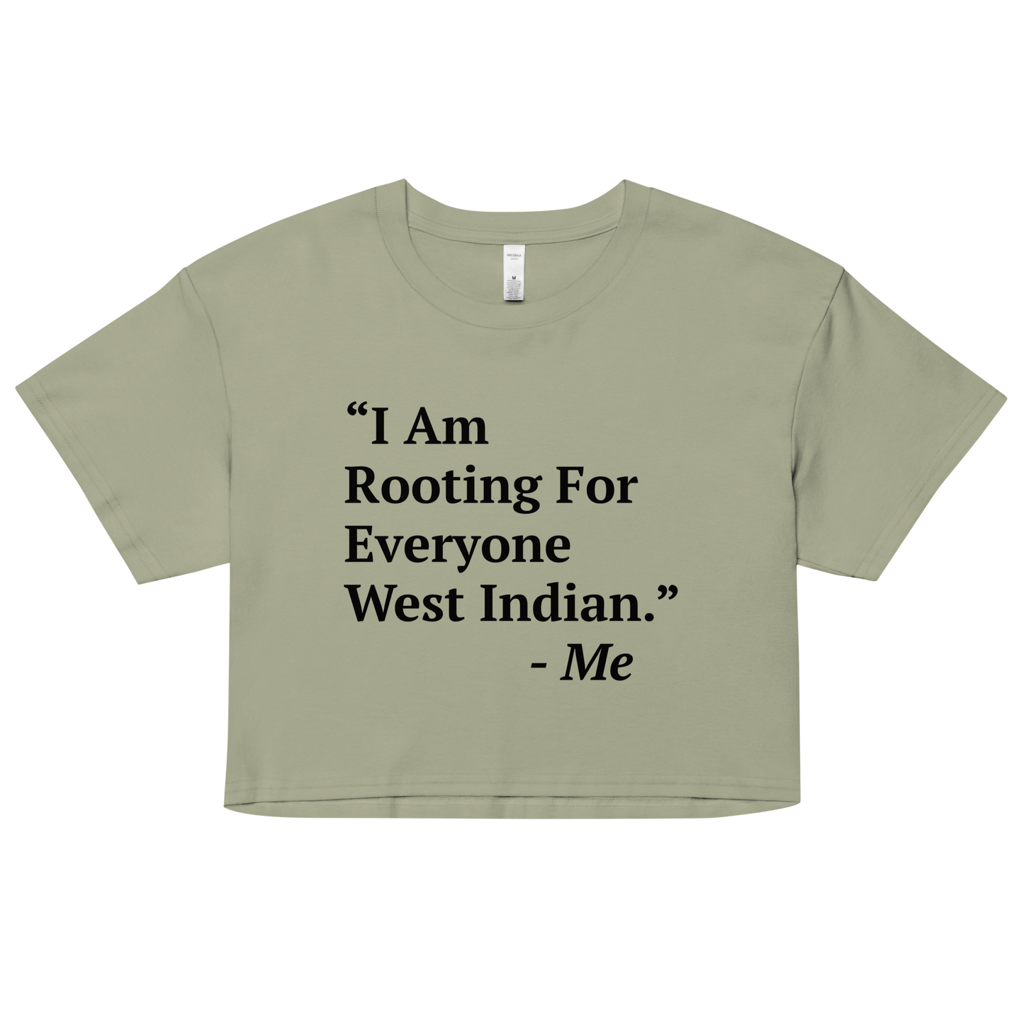 I Am Rooting: West Indian Women’s crop top