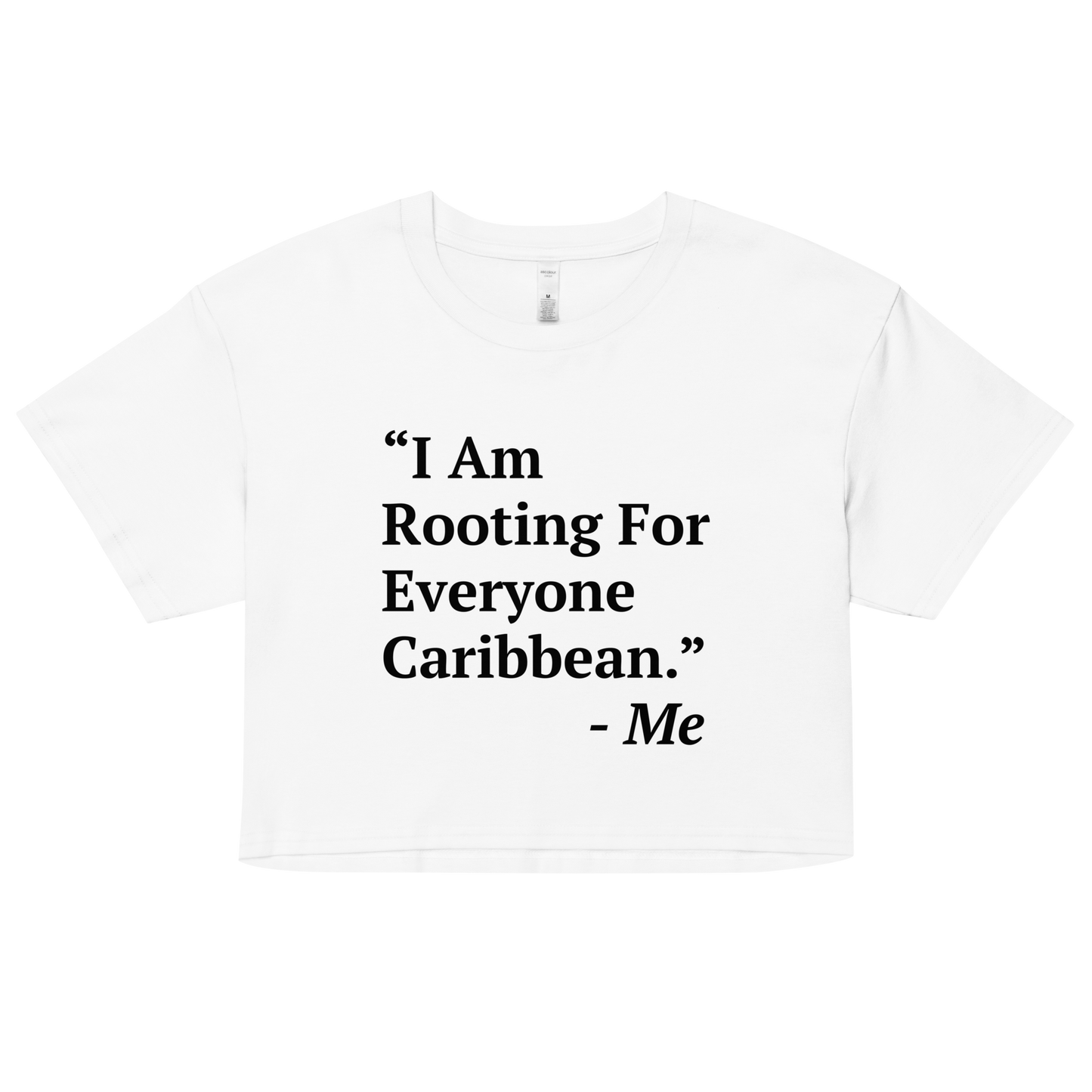 I Am Rooting: Caribbean Women’s crop top