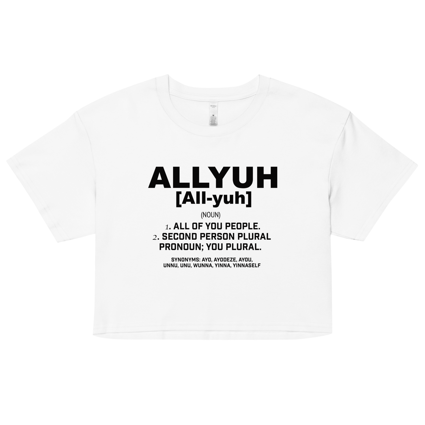 Allyuh Women’s crop top