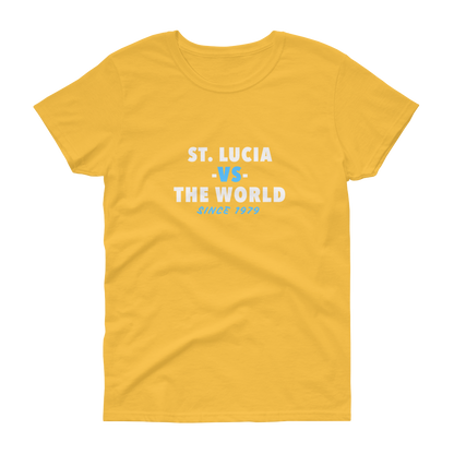 St. Lucia -vs- The World Women's t-shirt
